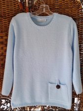 LuLu-B Baby Blue Chenille Pullover